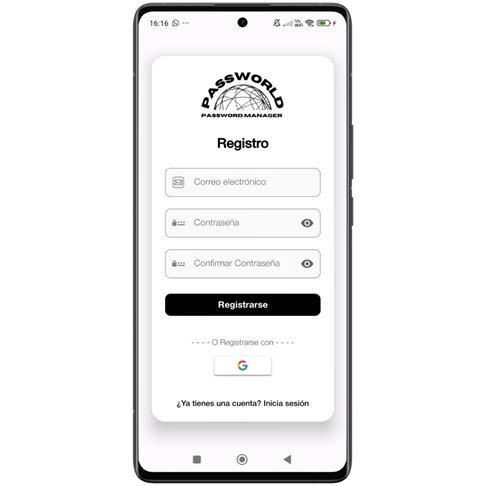 Ejemplo de registro con correo en Android
