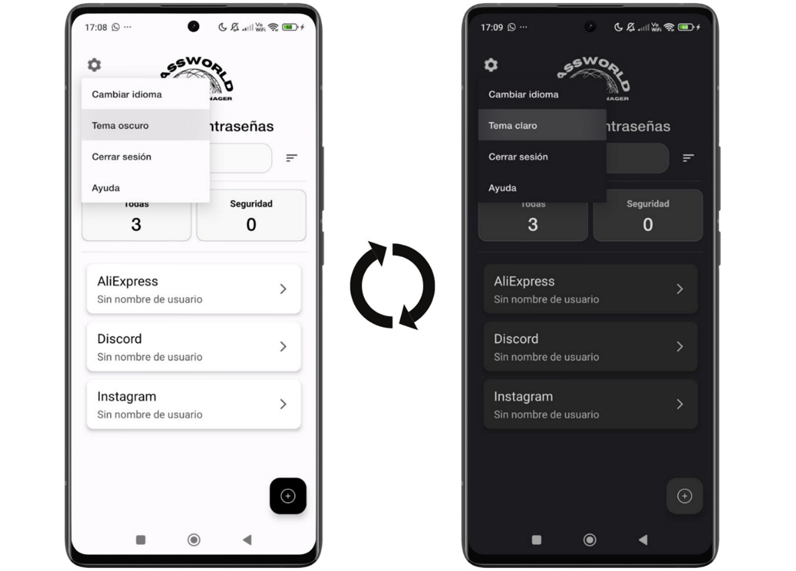 Ejemplo de cambiar tema en Android