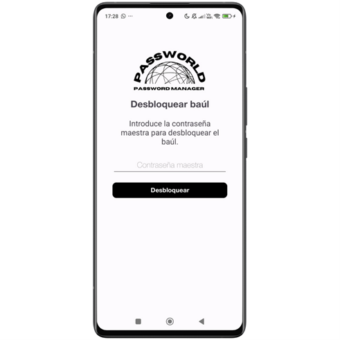 Ejemplo de desbloquear baúl en Android