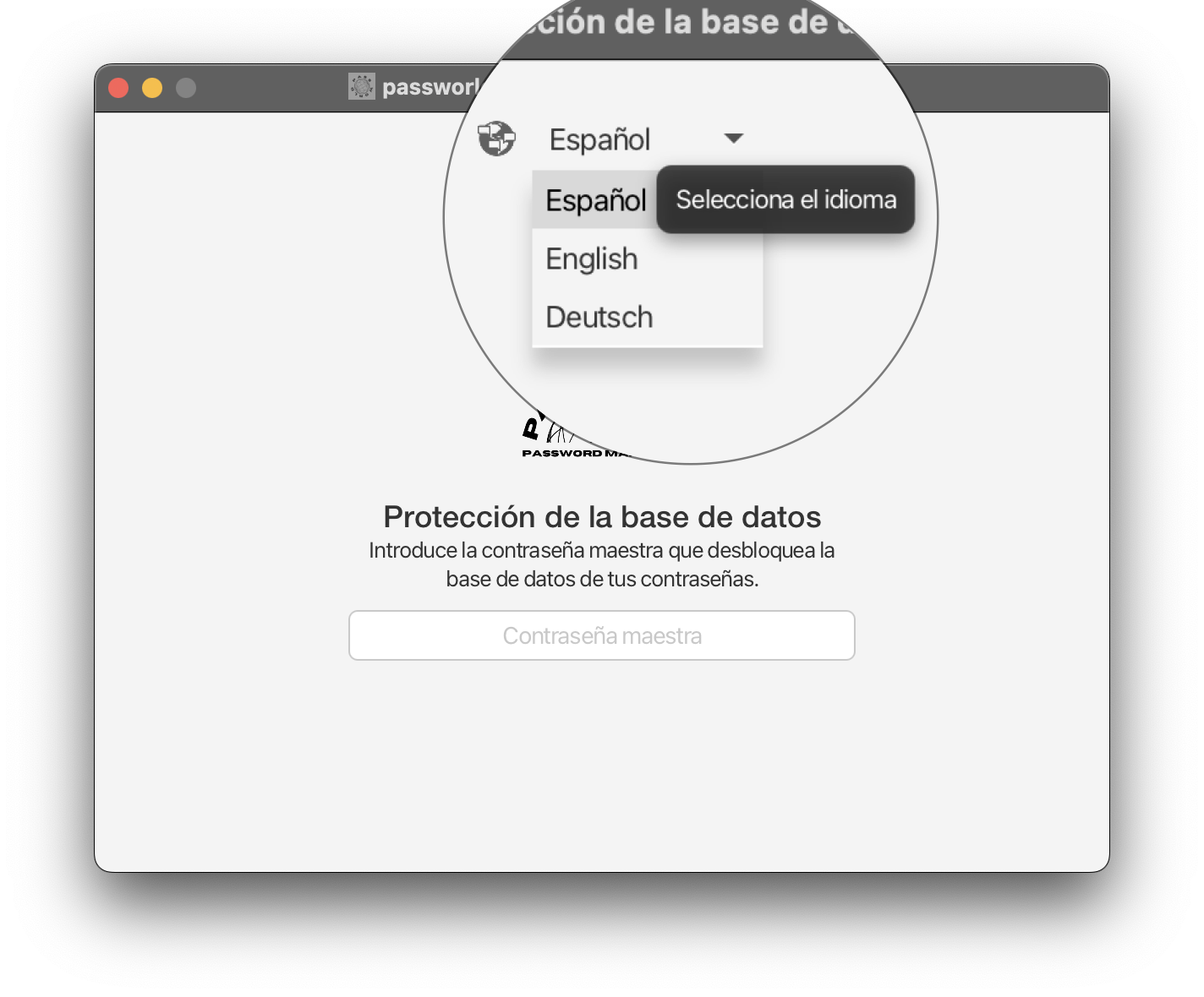 Ejemplo cambio de idioma