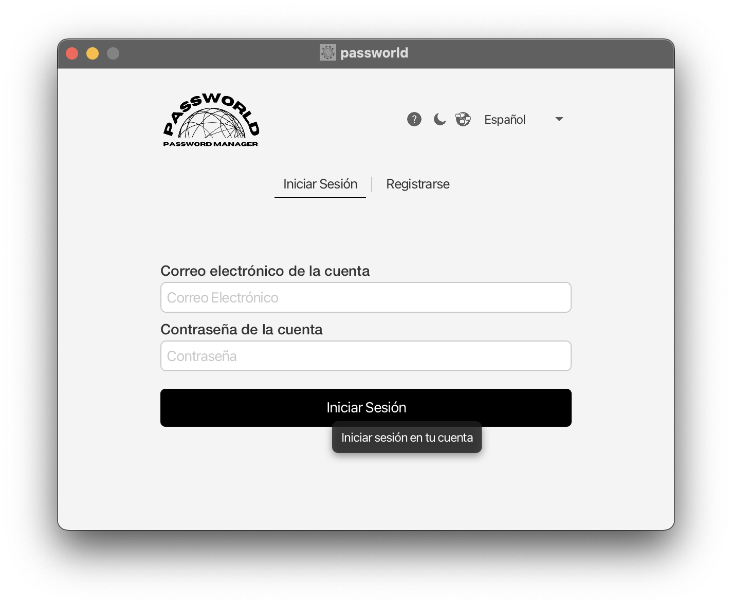 Iniciar sesión