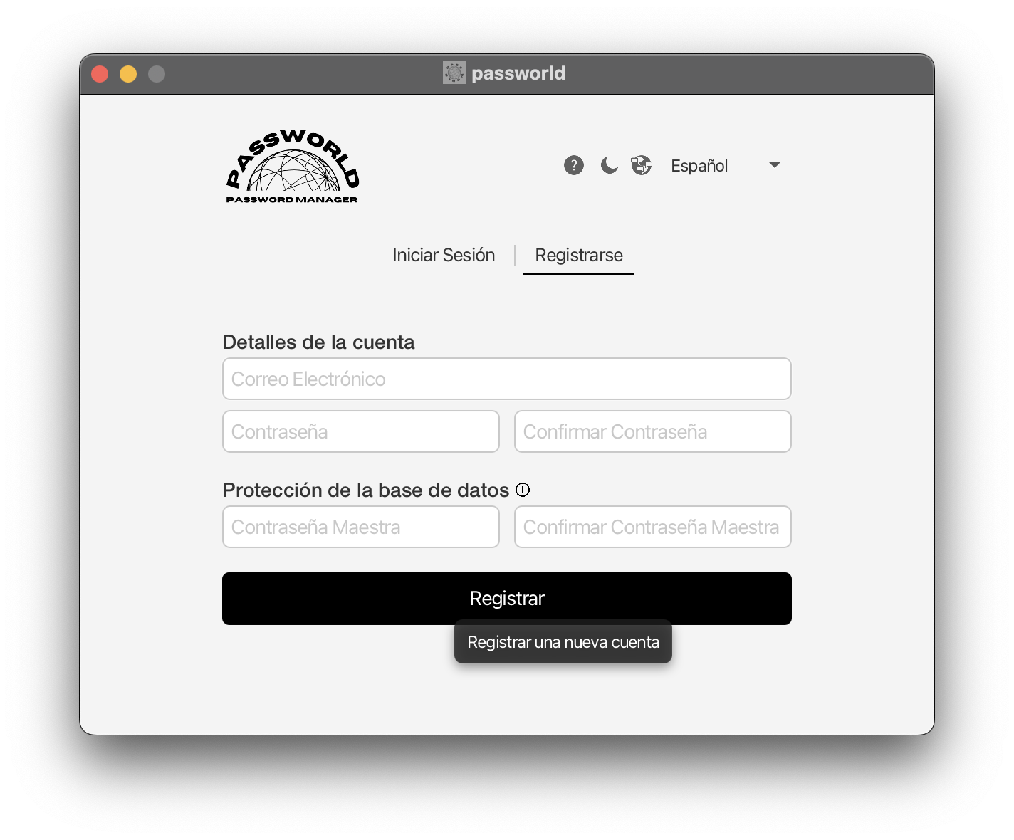 Registrarse
