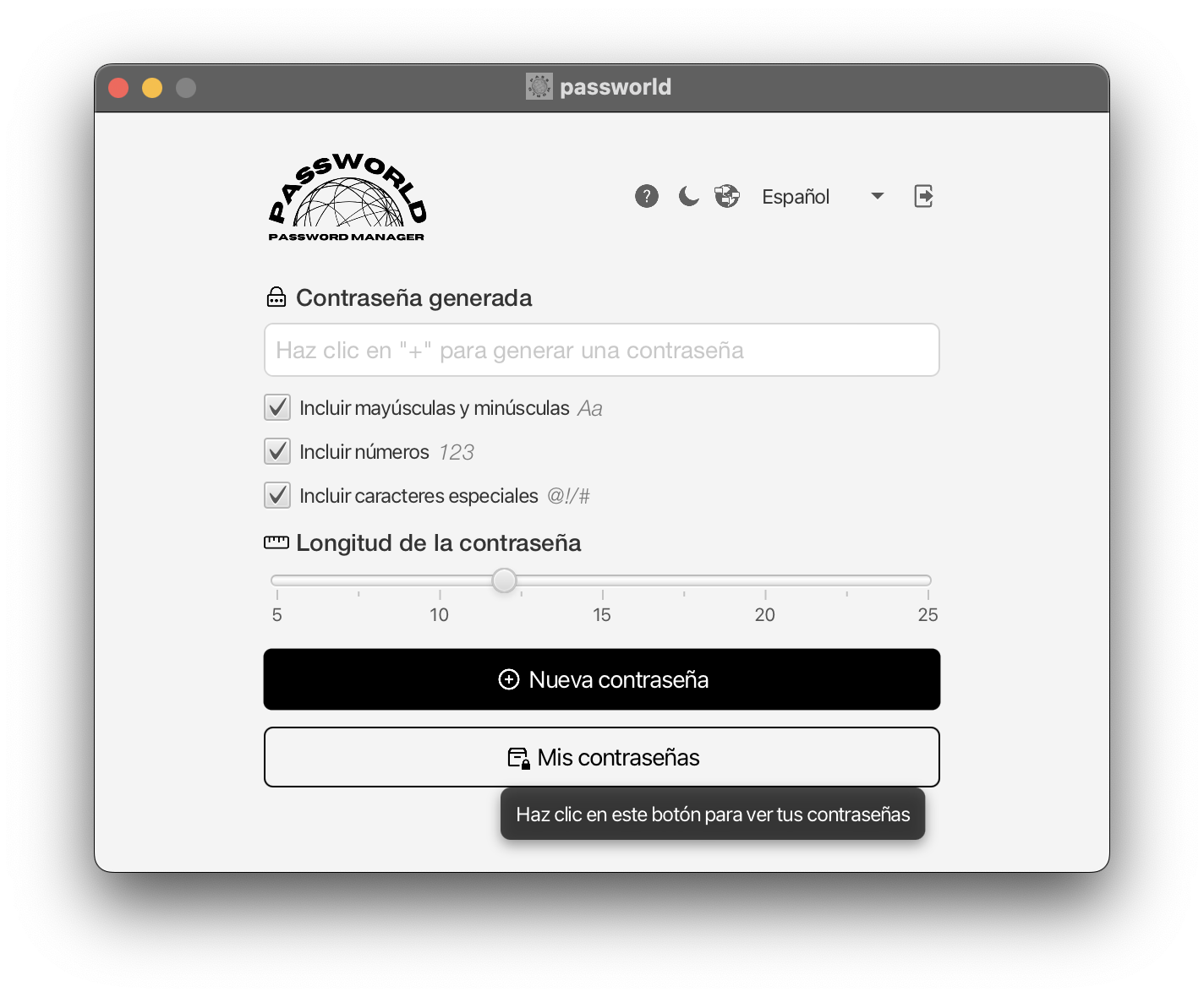 Ejemplo de ver contraseñas